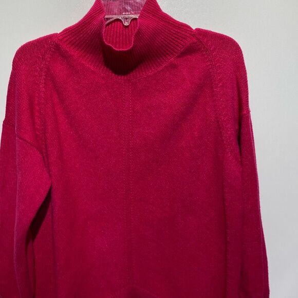 Maeve by Anthropologie Women's Pink Turtle Neck Long Sleeve Sweater Size Small - Picture 3 of 9
